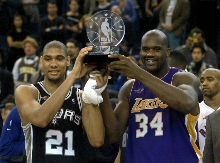 老貓談歷史首發(fā)5人組：魔術(shù)師、科比、詹姆斯、鄧肯、奧尼爾