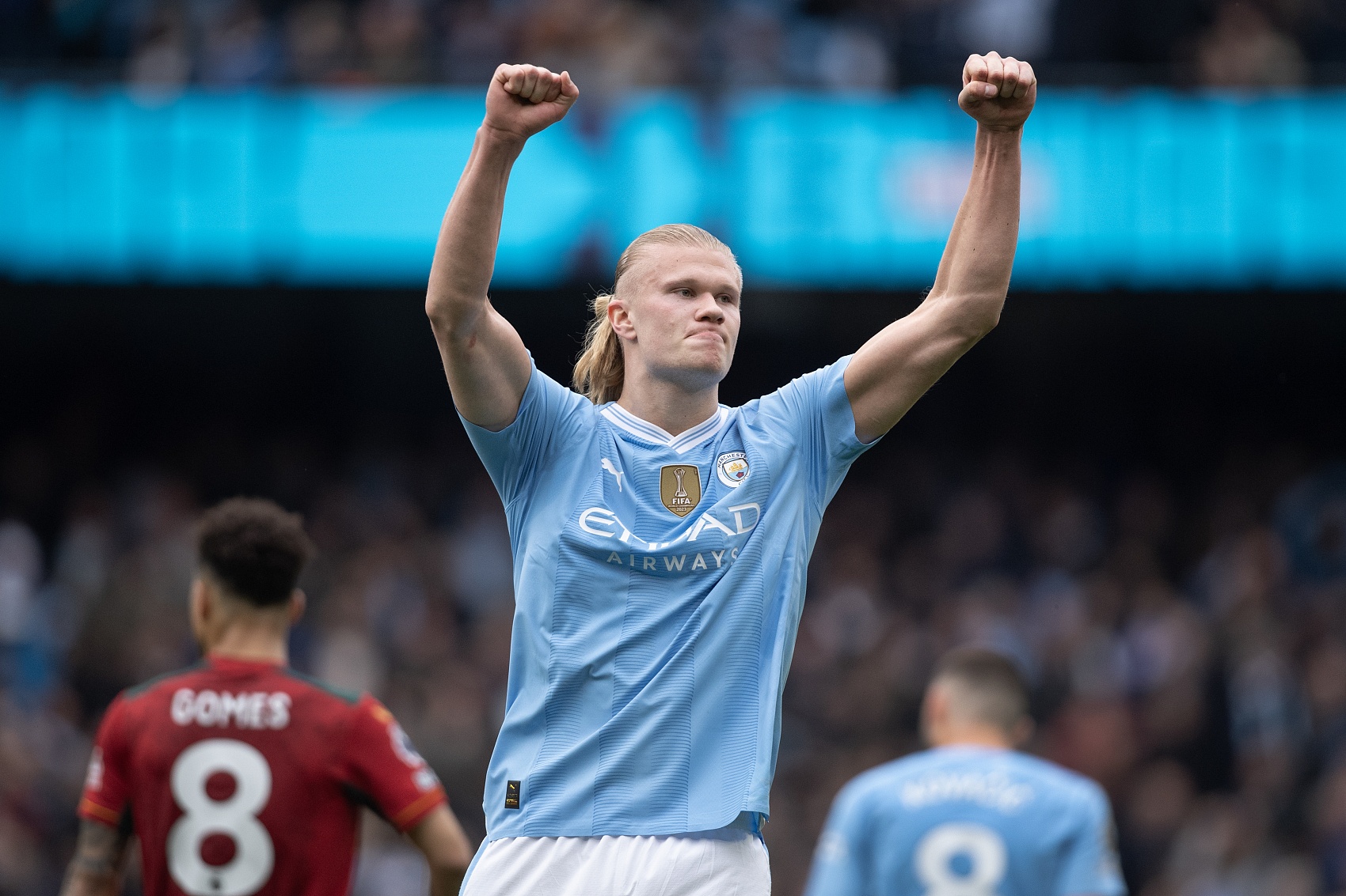 哈蘭德生涯第20次英超梅開二度超越德羅巴，且少用時168場